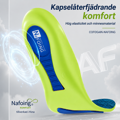 Ortopediska sulor för fötter – Sportiga stötdämpande skoinlägg med hålfotsstöd för plantarfasciit, för dam och herr